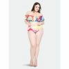 Buxom Couture Tie-Dye Ruffle Bikini Set Swimwear Pink Tie-dye -Nike Shop unnamed file 680