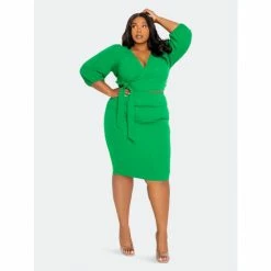 Buxom Couture Everyday Cropped Top And Skirt Matching Set Tops Green -Nike Shop unnamed file 710