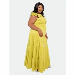 Buxom Couture Tiered Ruffle Sundress Dresses & Jumpsuits Sage -Nike Shop unnamed file 734