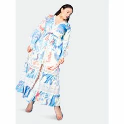 Buxom Couture Long Print Dress With Lace Insert Dresses & Jumpsuits Marble Print -Nike Shop unnamed file 740