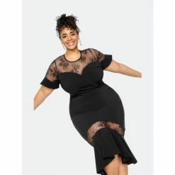 Buxom Couture Sweetheart Mermaid Dress With Lace Insert Dresses Black 8 Buxom Couture Sweetheart Mermaid Dress With Lace Insert Dresses Black -Nike Shop unnamed file 761