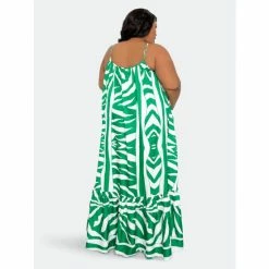 Buxom Couture Animal Print Voluminous Maxi Dress Dresses & Jumpsuits Green -Nike Shop unnamed file 774