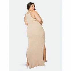 Buxom Couture Seamless Sweater Dress Dresses Beige -Nike Shop unnamed file 80