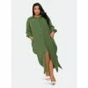 Buxom Couture Drapy Shirt Maxi Dress Dresses & Jumpsuits Olive -Nike Shop unnamed file 803
