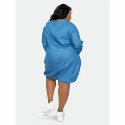 Buxom Couture Zip Detail Denim Dress Dresses Light Denim -Nike Shop unnamed file 823