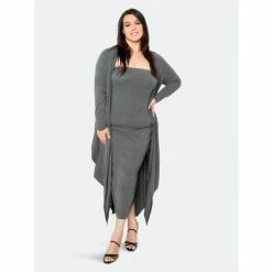 Buxom Couture Supersoft Matching Set Pants Charcoal Grey -Nike Shop unnamed file 83