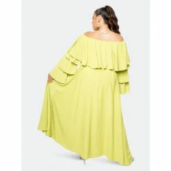 Buxom Couture Ruffle Crop Top And Maxi Skirt Set Tops Sage -Nike Shop unnamed file 832