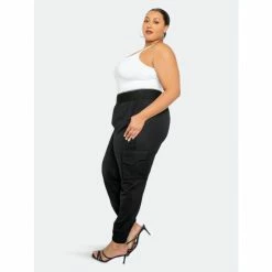 Buxom Couture Jogger Pants With Waistband Accent Black -Nike Shop unnamed file 840