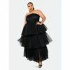 Buxom Couture Tiered Tulle Tube Dress Dresses & Jumpsuits Black -Nike Shop unnamed file 850