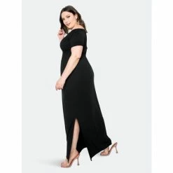 Buxom Couture Seamless Off Shoulder Maxi Dress Dresses Black -Nike Shop unnamed file 861