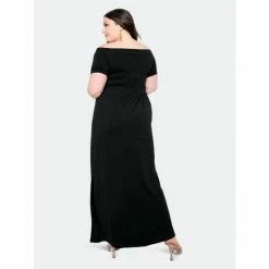 Buxom Couture Seamless Off Shoulder Maxi Dress Dresses Black -Nike Shop unnamed file 862