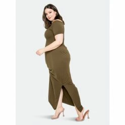 Buxom Couture Seamless Off Shoulder Maxi Dress Dresses Olive -Nike Shop unnamed file 869