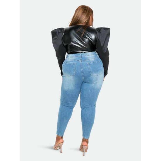 Buxom Couture Leather Effect Contrast Wrapped Blazer Coats, Jackets & Blazers Black 7 Buxom Couture Leather Effect Contrast Wrapped Blazer Coats, Jackets & Blazers Black - Image 5