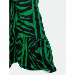 Buxom Couture Animal Print Flutter Hem Jumpsuit Jumpsuits & Rompers Green -Nike Shop unnamed file 886