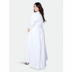 Buxom Couture Everyday Surplice Scuba Maxi Dress Dresses White -Nike Shop unnamed file 903