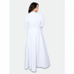 Buxom Couture Everyday Surplice Scuba Maxi Dress Dresses White -Nike Shop unnamed file 904