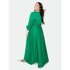 Buxom Couture Everyday Surplice Scuba Maxi Dress Dresses Green -Nike Shop unnamed file 907