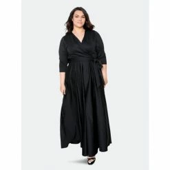 Buxom Couture Everyday Surplice Scuba Maxi Dress Dresses & Jumpsuits Black -Nike Shop unnamed file 916