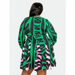 Buxom Couture Contrast Animal Print Flare Mini Dress Dresses Green 11 Buxom Couture Contrast Animal Print Flare Mini Dress Dresses Green -Nike Shop unnamed file 928